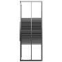 Cabina de ducha a rayas ESG negra 80x80x180 cm by , shower doors - Ref: Foro24-151849, Price: 267,01 €, Discount: %