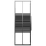 Cabina de ducha a rayas ESG negra 80x80x180 cm by , shower doors - Ref: Foro24-151849, Price: 267,01 €, Discount: %