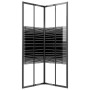 Cabina de ducha a rayas ESG negra 80x80x180 cm by , shower doors - Ref: Foro24-151849, Price: 267,01 €, Discount: %