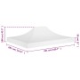 Techo de carpa para celebraciones blanco 4,5x3 m 270 g/m² by , Covers for tents and gazebos - Ref: Foro24-315365, Price: 44,8...