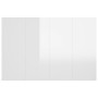 Glossy white plywood bed headboard 120x1.5x80 cm by vidaXL, Headboards and footboards - Ref: Foro24-811031, Price: 46,31 €, D...