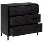 Cómoda de madera maciza de pino negro 75x35x70 cm | Foro24.es | Tu tienda online para hogar, jardín y más Foro24.es