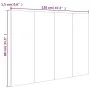 Bettkopfteil aus glänzend weißem Sperrholz, 120 x 1,5 x 80 cm von vidaXL, Kopf- und Fußteile - Ref: Foro24-811031, Preis: 47,...