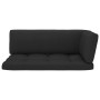 Sofá de jardín esquina de palets madera pino impregnada negro by , Modular outdoor sofas - Ref: Foro24-3066584, Price: 142,31...
