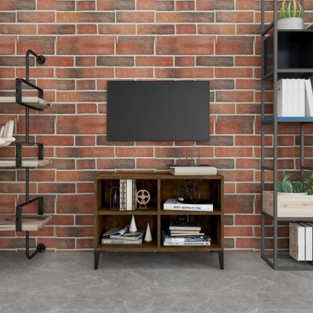 Mueble para TV con patas de metal roble ahumado 69,5x30x50 cm | Foro24.es | Tu tienda online para hogar, jardín y más Foro24.es