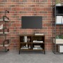 Mueble para TV con patas de metal roble ahumado 69,5x30x50 cm | Foro24.es | Tu tienda online para hogar, jardín y más Foro24.es
