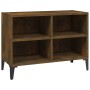 Mueble para TV con patas de metal roble ahumado 69,5x30x50 cm | Foro24.es | Tu tienda online para hogar, jardín y más Foro24.es