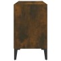 Mueble para TV con patas de metal roble ahumado 69,5x30x50 cm | Foro24.es | Tu tienda online para hogar, jardín y más Foro24.es