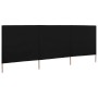 Paravientos de playa de 3 paneles tela negro 400x120 cm | Foro24.es | Tu tienda online para hogar, jardín y más Foro24.es