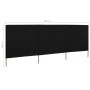Paravientos de playa de 3 paneles tela negro 400x120 cm | Foro24.es | Tu tienda online para hogar, jardín y más Foro24.es