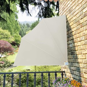 Toldo lateral plegable de balcón color crema 140x140 cm by , Umbrellas - Ref: Foro24-41578, Price: 30,08 €, Discount: %