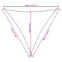 Toldo de vela triangular tela Oxford gris taupe 3x3x3 m von , Sonnenschirme - Ref: Foro24-135445, Preis: 23,56 €, Rabatt: %
