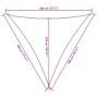 Toldo de vela triangular tela Oxford gris taupe 4x4x4 m by , Umbrellas - Ref: Foro24-135451, Price: 30,82 €, Discount: %