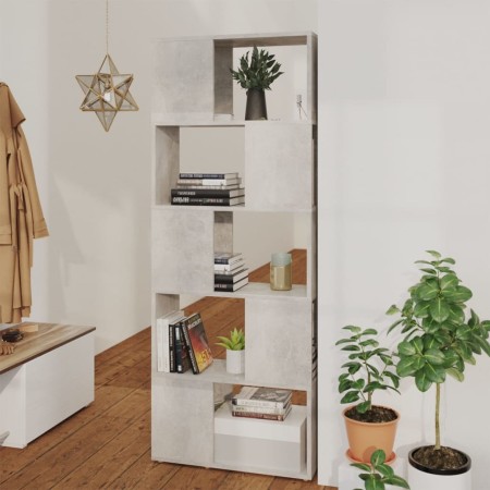 Estantería divisor de espacios gris hormigón 60x24x155 cm | Foro24.es | Tu tienda online para hogar, jardín y más Foro24.es