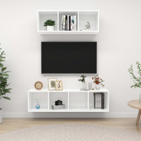Juego de muebles de salón 2 piezas madera de