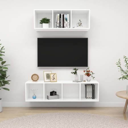 Juego de muebles de salón 2 piezas madera de ingeniería blanco | Foro24.es | Tu tienda online para hogar, jardín y más Foro24.es