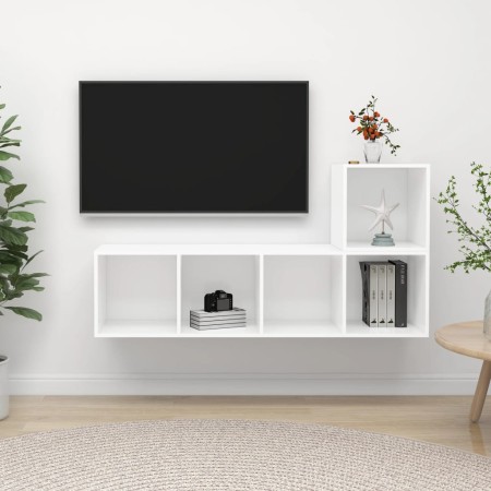Juego de muebles de salón 2 piezas madera de ingeniería blanco by , TV Furniture - Ref: Foro24-3079799, Price: 84,55 €, Disco...