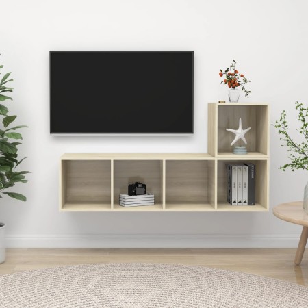 Juego de muebles de salón 2 pzas madera ingeniería roble Sonoma von , TV-Möbel - Ref: Foro24-3079802, Preis: 87,63 €, Rabatt: %