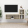 Juego de muebles de salón 2 pzas madera ingeniería roble Sonoma von , TV-Möbel - Ref: Foro24-3079802, Preis: 87,63 €, Rabatt: %
