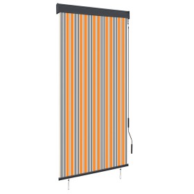 Estor enrollable de exterior amarillo y azul 100x250 cm by , Blinds and blinds - Ref: Foro24-145956, Price: 48,82 €, Discount: %