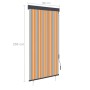 Estor enrollable de exterior amarillo y azul 100x250 cm by , Blinds and blinds - Ref: Foro24-145956, Price: 48,82 €, Discount: %