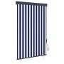 Estor enrollable de exterior azul y blanco 120x250 cm de , Persianas y estores - Ref: Foro24-145961, Precio: 53,08 €, Descuen...