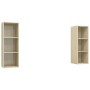 Muebles de salón de pared 2 pzas madera ingeniería roble Sonoma | Foro24.es | Tu tienda online para hogar, jardín y más Foro24.es