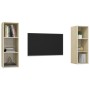 Muebles de salón de pared 2 pzas madera ingeniería roble Sonoma | Foro24.es | Tu tienda online para hogar, jardín y más Foro24.es