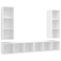 Muebles de salón de pared 4 piezas madera de ingeniería blanco | Foro24.es | Tu tienda online para hogar, jardín y más Foro24.es