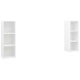 Muebles de salón 2 piezas madera ingeniería blanco 107x35x37 cm de , Muebles TV - Ref: Foro24-3079907, Precio: 97,70 €, Descu...