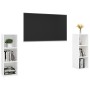 Muebles de salón 2 piezas madera ingeniería blanco 107x35x37 cm de , Muebles TV - Ref: Foro24-3079907, Precio: 97,70 €, Descu...