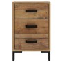 Mesita de noche madera maciza pino reciclada marrón 40x30x55 cm by , Nightstands - Ref: Foro24-349913, Price: 124,19 €, Disco...