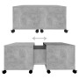 Mesa de centro madera contrachapada gris hormigón 75x75x38 cm | Foro24.es | Tu tienda online para hogar, jardín y más Foro24.es