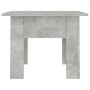 Mesa de centro madera contrachapada gris hormigón 55x55x42 cm by , Coffee table - Ref: Foro24-810239, Price: 38,61 €, Discoun...