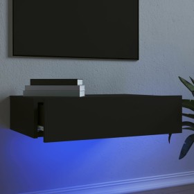 Mueble de TV con luces LED negro 60x35x15,5 cm de , Muebles TV - Ref: Foro24-842888, Precio: 48,65 €, Descuento: %