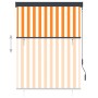 Estor enrollable de exterior blanco y naranja 120x250 cm by , Blinds and blinds - Ref: Foro24-145963, Price: 53,32 €, Discoun...