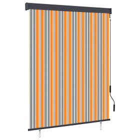 Estor enrollable de exterior amarillo y azul 140x250 cm by , Blinds and blinds - Ref: Foro24-145968, Price: 63,42 €, Discount: %