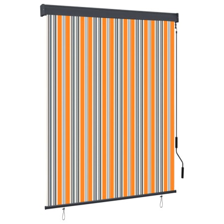 Estor enrollable de exterior amarillo y azul 140x250 cm by , Blinds and blinds - Ref: Foro24-145968, Price: 63,42 €, Discount: %