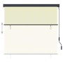Estor enrollable de exterior color crema 160x250 cm | Foro24.es | Tu tienda online para hogar, jardín y más Foro24.es