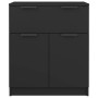Schwarzes Sperrholz-Sideboard 60x30x70 cm von vidaXL, Sideboards - Ref: Foro24-811089, Preis: 91,92 €, Rabatt: %