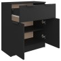 Schwarzes Sperrholz-Sideboard 60x30x70 cm von vidaXL, Sideboards - Ref: Foro24-811089, Preis: 91,92 €, Rabatt: %