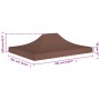 Techo de carpa para celebraciones marrón 4,5x3 m 270 g/m² by , Covers for tents and gazebos - Ref: Foro24-315371, Price: 37,9...