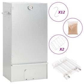 Horno ahumador de BBQ con generador humo frío acero galvanizado by , Barbecues - Ref: Foro24-3200761, Price: 160,54 €, Discou...