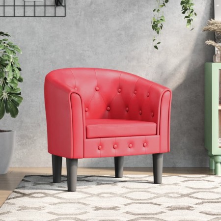 Sillón cuero sintético rojo by , Armchairs - Ref: Foro24-356462, Price: 169,74 €, Discount: %