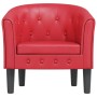 Sillón cuero sintético rojo by , Armchairs - Ref: Foro24-356462, Price: 169,74 €, Discount: %