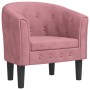 Sillón de terciopelo rosa by , Armchairs - Ref: Foro24-356474, Price: 181,28 €, Discount: %