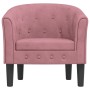 Sillón de terciopelo rosa by , Armchairs - Ref: Foro24-356474, Price: 181,28 €, Discount: %