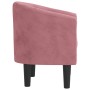 Sillón de terciopelo rosa by , Armchairs - Ref: Foro24-356474, Price: 181,28 €, Discount: %