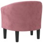 Sillón de terciopelo rosa by , Armchairs - Ref: Foro24-356474, Price: 181,28 €, Discount: %