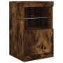 Aparador con luces LED roble ahumado 162x37x67 cm by , Sideboards - Ref: Foro24-3208999, Price: 202,46 €, Discount: %